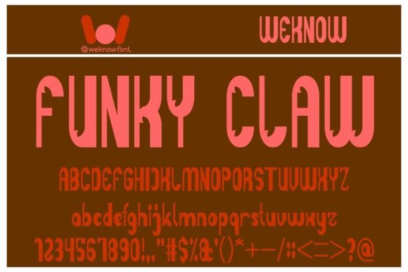 Funky Claw Font - Featured Image