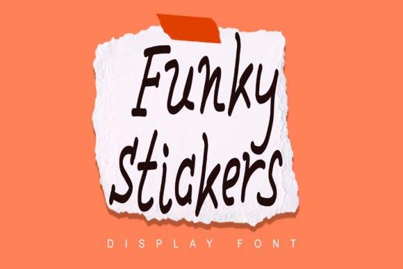 Funky Stickers Font - Featured Image