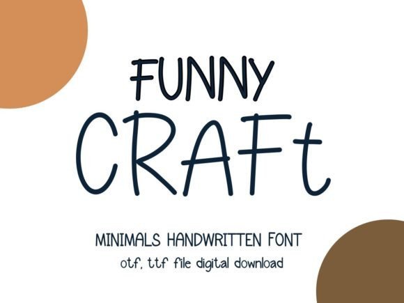 Funny Craft Font - Featured Image