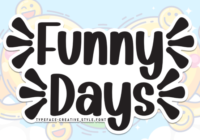 Funny Days Font - Featured Image