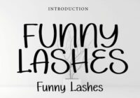 Funny Lashes Font - Featured Image