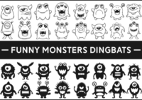 Funny Monsters Font - Featured Image