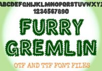 Furry Gremlin Font - Featured Image