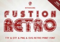Fusion Retro Font - Featured Image