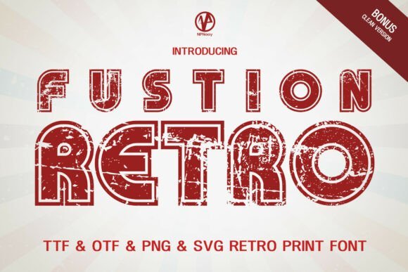 Fusion Retro Font - Featured Image
