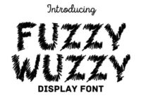 Fuzzy Wuzzy Font - Featured Image