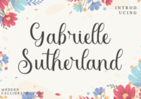 Gabrielle Sutherland Font - Featured Image