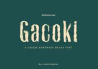Gacoki  Font - Featured Image