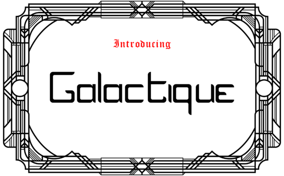 Galactique Font - Featured Image