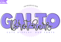 Galio Brothers Duo Font - Featured Image