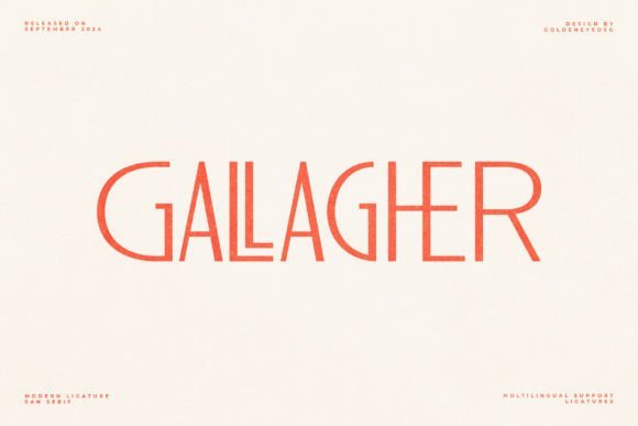 Gallagher Font - Featured Image