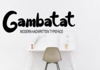 Gambatat Font - Featured Image
