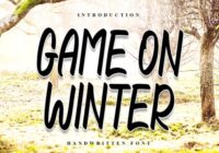 Game on Winter Font - Featured Image