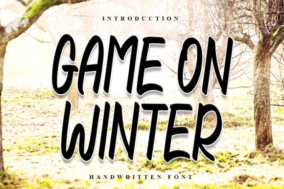 Game on Winter Font - Featured Image