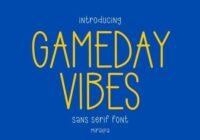 Gameday Vibes Font - Featured Image