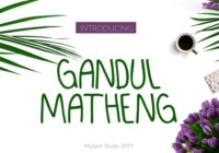 Gandul Matheng Font - Featured Image