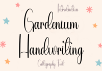 Gardenium Handwriting Font - Featured Image