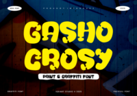 Gasho Crosy Font - Featured Image