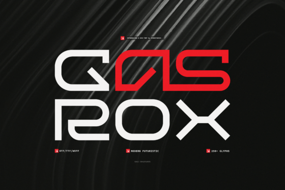 Gasrox Font - Featured Image