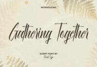 Gathering Together Font - Featured Image