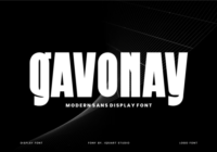 Gavonay Font - Featured Image