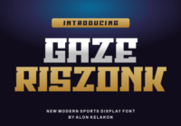 Gaze Riszonk Font - Featured Image