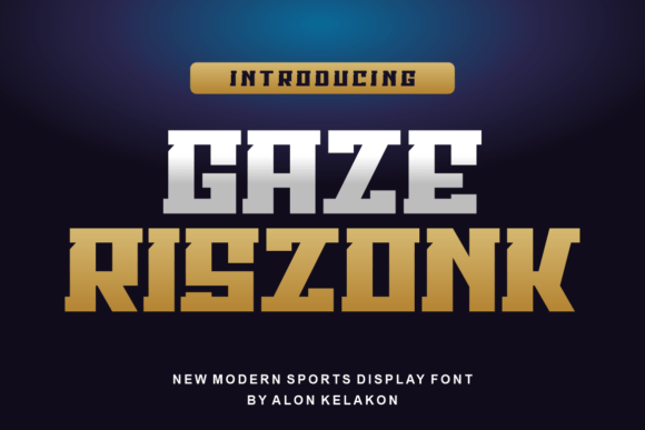Gaze Riszonk Font - Featured Image