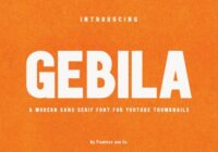 Gebila Font - Featured Image