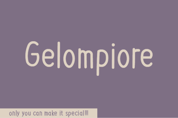 Gelompiore Font - Featured Image