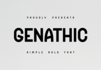 Genathic Font - Featured Image
