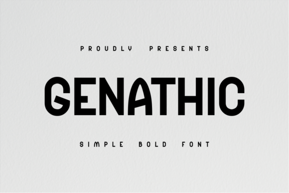 Genathic Font - Featured Image