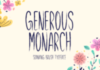 Generous Monarch Font - Featured Image