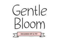 Gentle Bloom Font - Featured Image