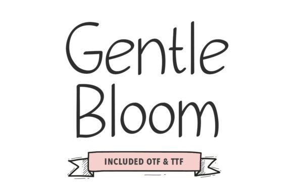 Gentle Bloom Font - Featured Image