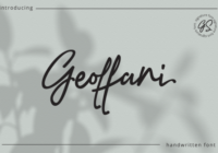 Geoffani Script Font - Featured Image