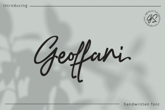Geoffani Script Font - Featured Image