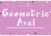 Geometric Axel Font - Featured Image