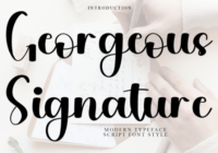 Georgeous Signature Font - Featured Image
