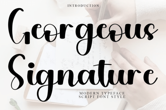 Georgeous Signature Font - Featured Image