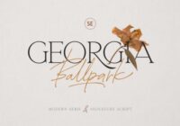 Georgia Ballpark Font - Featured Image