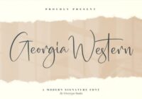 Georgia Western Font - Featured Image