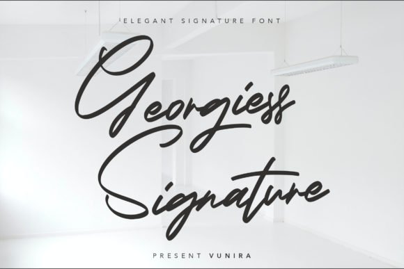 Georgiess Signature Font - Featured Image