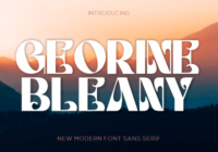 Georine Bleany Font - Featured Image