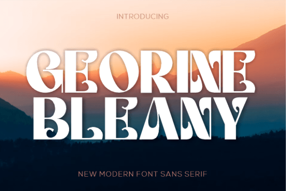 Georine Bleany Font - Featured Image