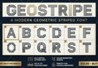 Geostripe Font - Featured Image