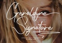 Geraldyne Signature Font - Featured Image