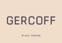 Gercoff Black Font - Featured Image