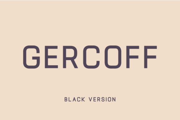 Gercoff Black Font - Featured Image