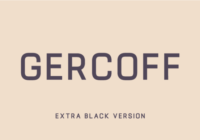 Gercoff Extra Black Font - Featured Image