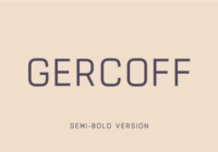 Gercoff Semi-Bold Font - Featured Image